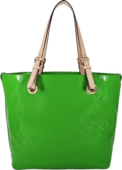 michael kors palm green textured leather satchel bag|michael kors mini tote bags.